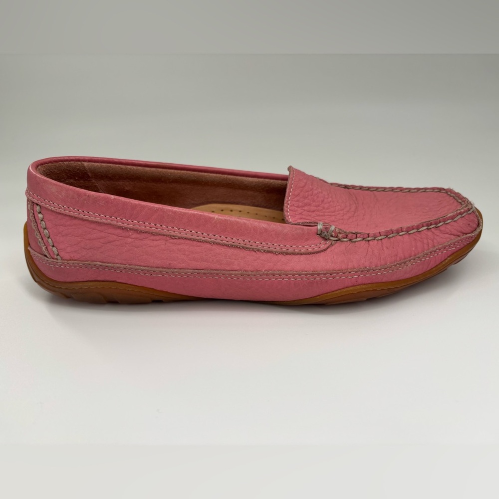 L.L. Bean Pink Leather Loafer Driving Moccasins US 9 - Picture 6 of 10